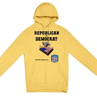 Republican Vs. Democrat Premium Pullover Hoodie