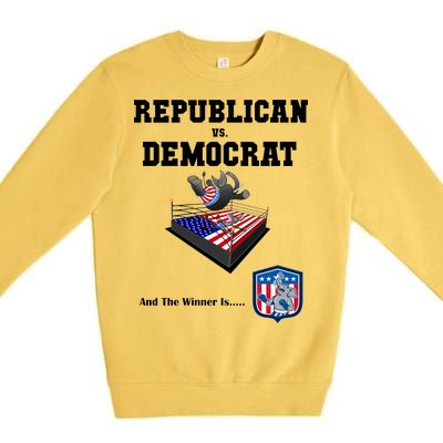 Republican Vs. Democrat Premium Crewneck Sweatshirt