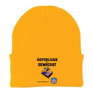 Republican Vs. Democrat Knit Cap Winter Beanie