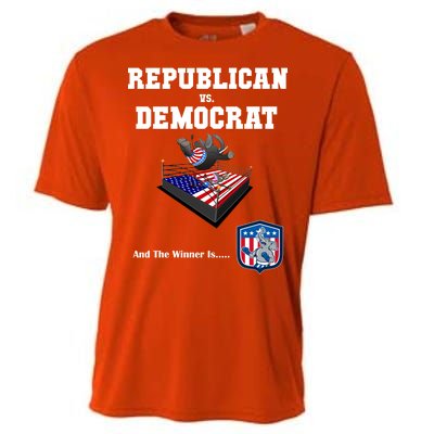 Republican Vs. Democrat Cooling Performance Crew T-Shirt