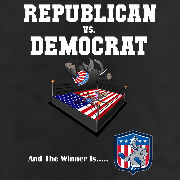 Republican Vs. Democrat Cool Comfort Performance Bucket Hat