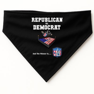 Republican Vs. Democrat USA-Made Doggie Bandana