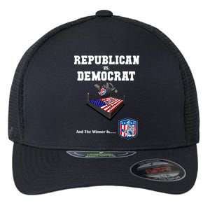 Republican Vs. Democrat Flexfit Unipanel Trucker Cap