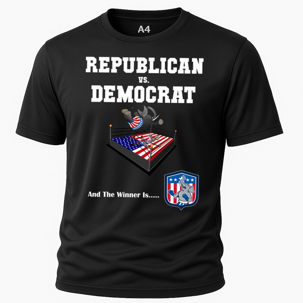 Republican Vs. Democrat Cooling Performance Crew T-Shirt