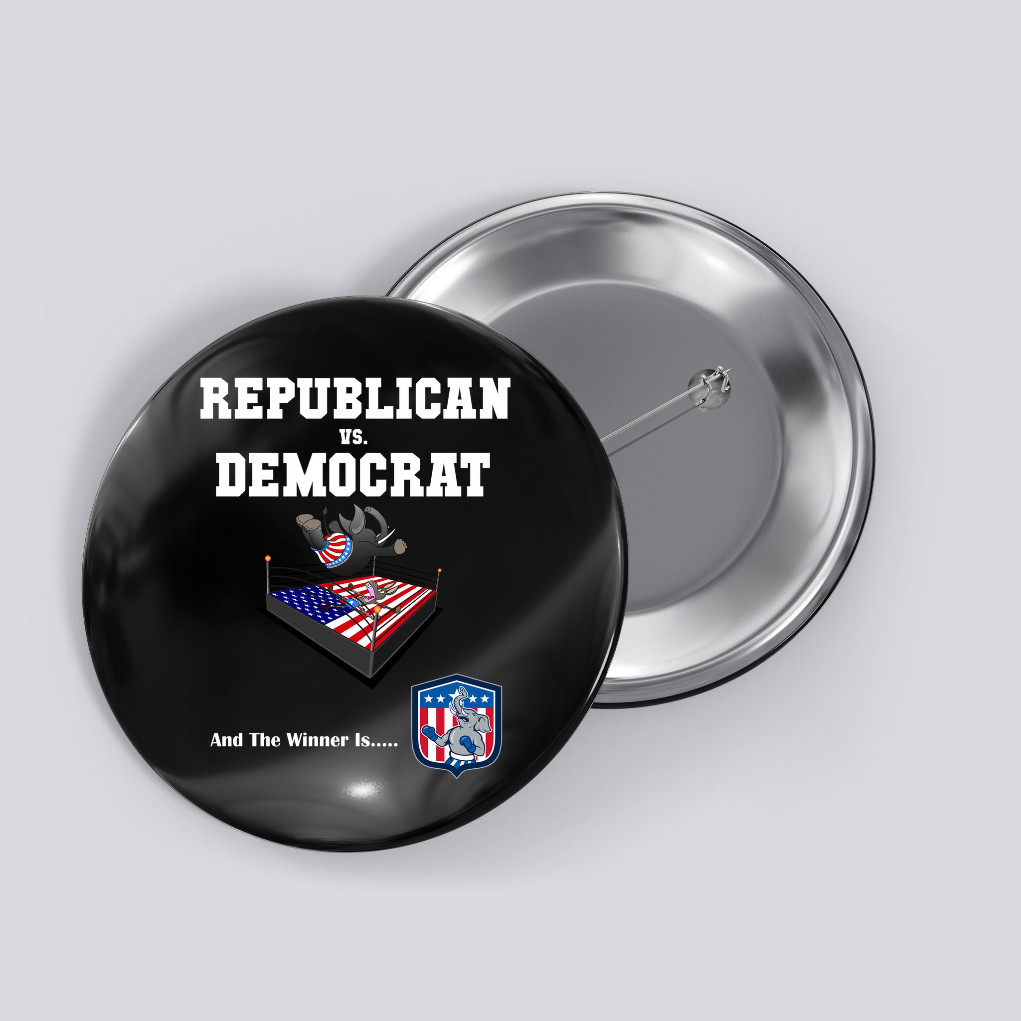 Republican Vs. Democrat Button