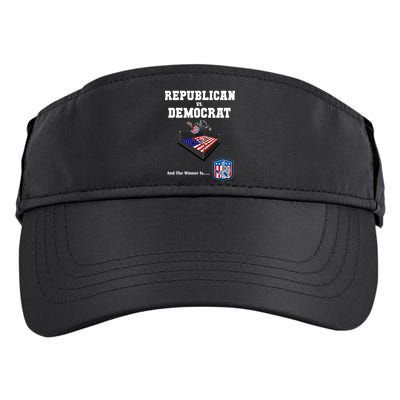 Republican Vs. Democrat Adult Drive Performance Visor