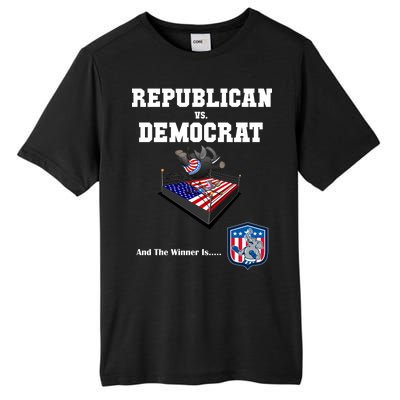 Republican Vs. Democrat Tall Fusion ChromaSoft Performance T-Shirt