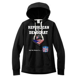 Republican Vs. Democrat Women's Fleece Hoodie