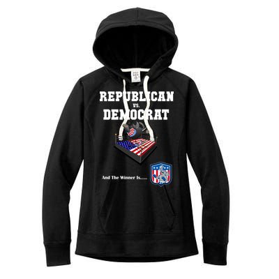 Republican Vs. Democrat Women's Fleece Hoodie