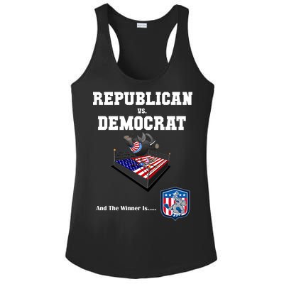 Republican Vs. Democrat Ladies PosiCharge Competitor Racerback Tank