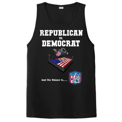 Republican Vs. Democrat PosiCharge Competitor Tank