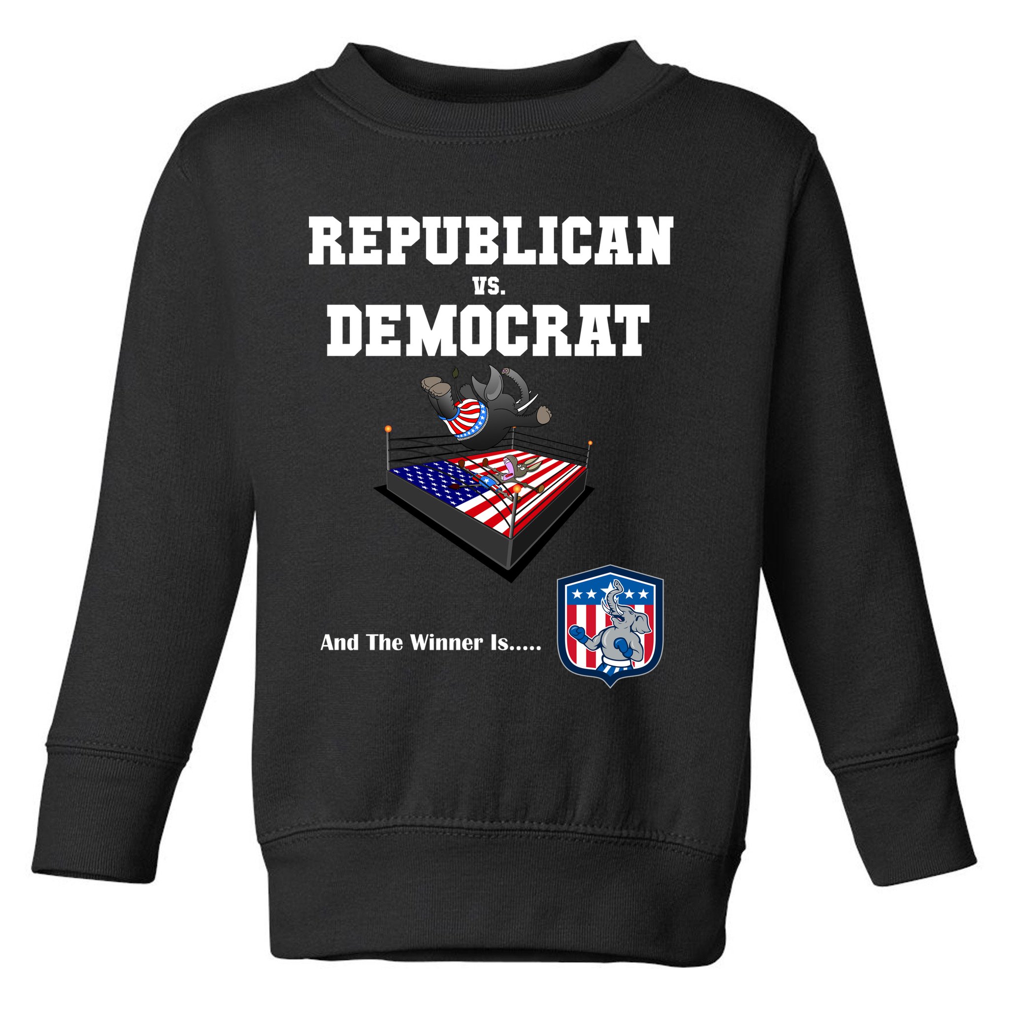 Republican Vs. Democrat Toddler Sweatshirt