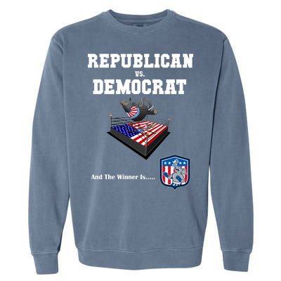 Republican Vs. Democrat Garment-Dyed Sweatshirt