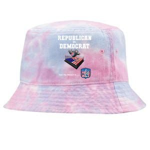 Republican Vs. Democrat Tie-Dyed Bucket Hat