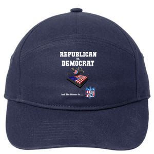 Republican Vs. Democrat 7-Panel Snapback Hat