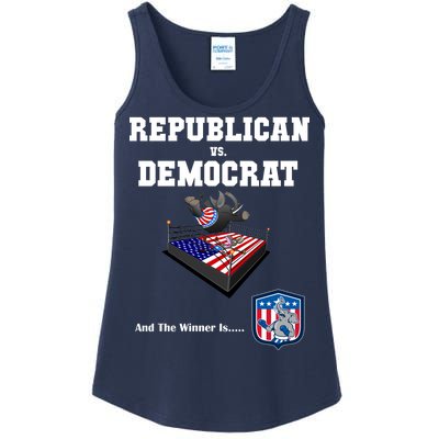 Republican Vs. Democrat Ladies Essential Tank