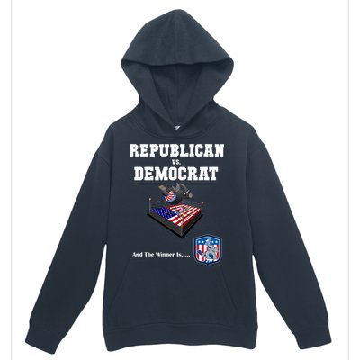 Republican Vs. Democrat Urban Pullover Hoodie