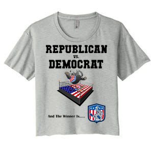 Republican Vs. Democrat Women's Crop Top Tee