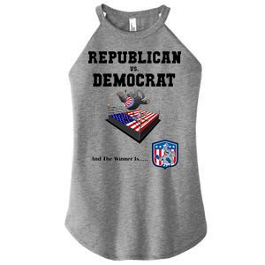 Republican Vs. Democrat Women's Perfect Tri Rocker Tank