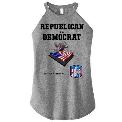 Republican Vs. Democrat Women's Perfect Tri Rocker Tank