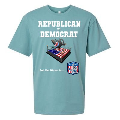 Republican Vs. Democrat Sueded Cloud Jersey T-Shirt