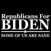 Republicans For Biden Some Of Us Are Sane Cropped Pullover Crew