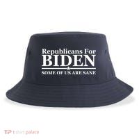 Republicans For Biden Some Of Us Are Sane Sustainable Bucket Hat