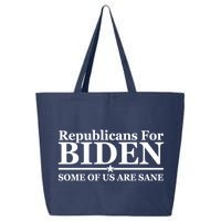 Republicans For Biden Some Of Us Are Sane 25L Jumbo Tote