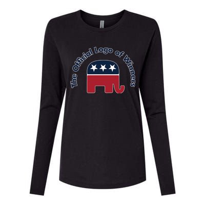 Republicans The Official Logo of Winners Womens Cotton Relaxed Long Sleeve T-Shirt