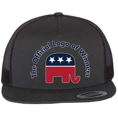 Republicans The Official Logo of Winners Flat Bill Trucker Hat