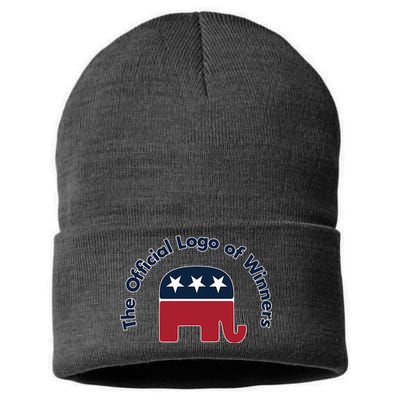 Republicans The Official Logo of Winners Sustainable Knit Beanie