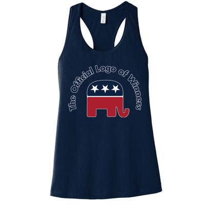 Republicans The Official Logo of Winners Women's Racerback Tank