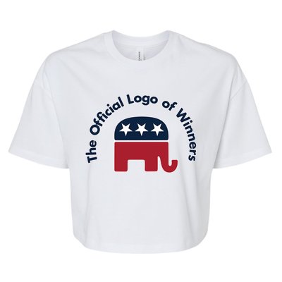 Republicans The Official Logo of Winners Bella+Canvas Jersey Crop Tee