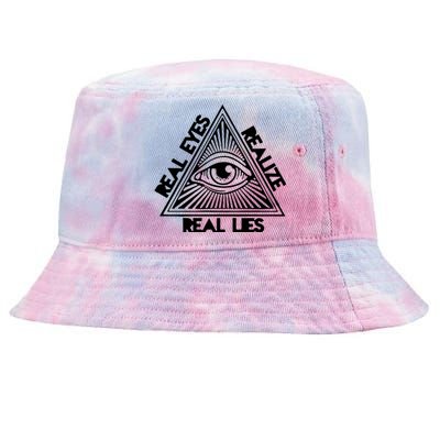 Real Eyes Realize Real Lies Truth Tie-Dyed Bucket Hat