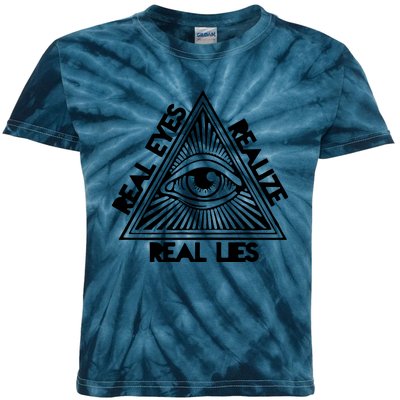 Real Eyes Realize Real Lies Truth Kids Tie-Dye T-Shirt