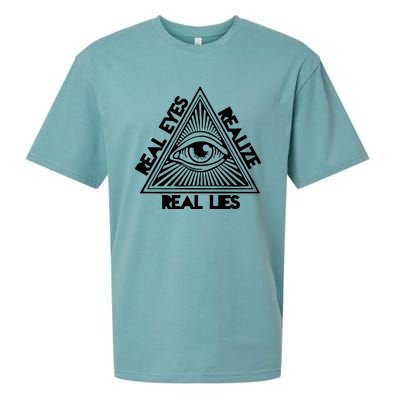 Real Eyes Realize Real Lies Truth Sueded Cloud Jersey T-Shirt