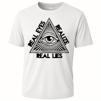 Real Eyes Realize Real Lies Truth Cooling Performance Crew T-Shirt