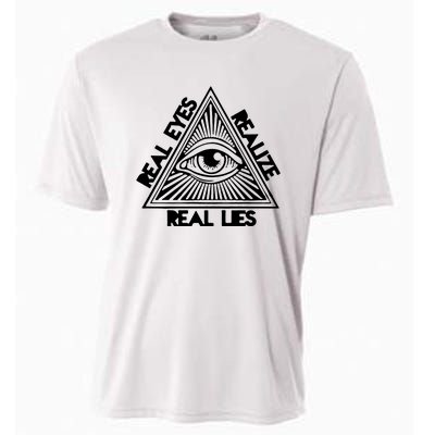 Real Eyes Realize Real Lies Truth Cooling Performance Crew T-Shirt