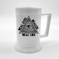 Real Eyes Realize Real Lies Truth Beer Stein