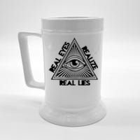 Real Eyes Realize Real Lies Truth Beer Stein