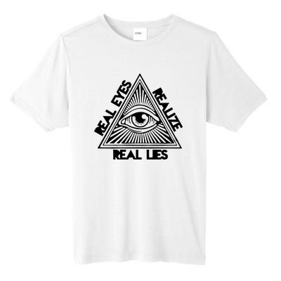 Real Eyes Realize Real Lies Truth Tall Fusion ChromaSoft Performance T-Shirt