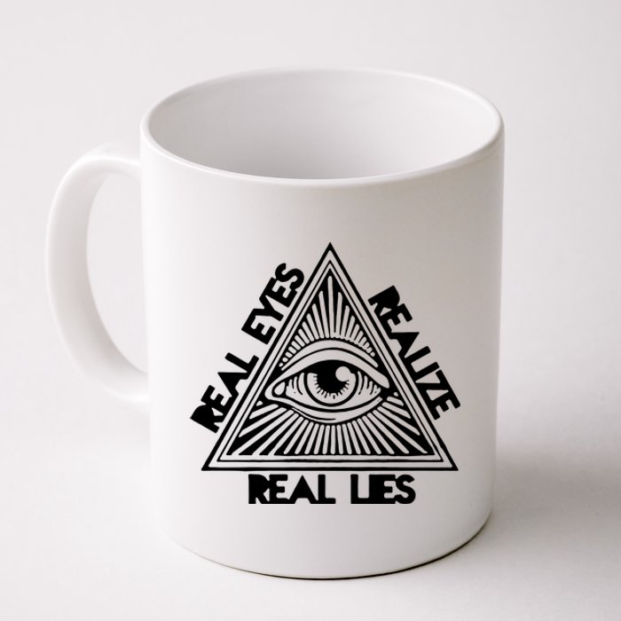 Real Eyes Realize Real Lies Truth Coffee Mug