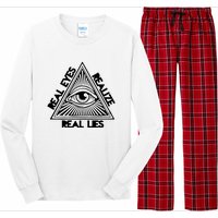 Real Eyes Realize Real Lies Truth Long Sleeve Pajama Set