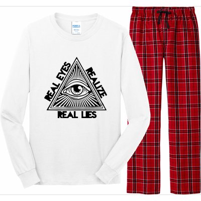 Real Eyes Realize Real Lies Truth Long Sleeve Pajama Set