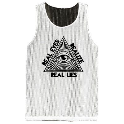 Real Eyes Realize Real Lies Truth Mesh Reversible Basketball Jersey Tank