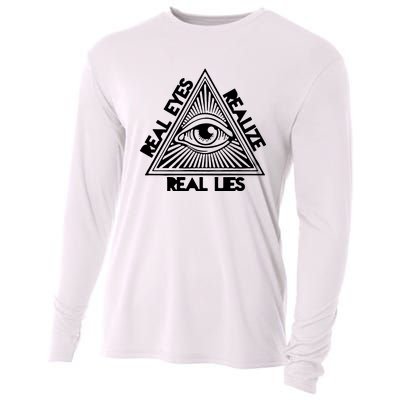 Real Eyes Realize Real Lies Truth Cooling Performance Long Sleeve Crew