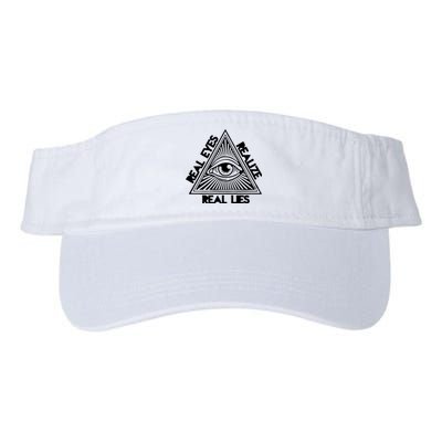 Real Eyes Realize Real Lies Truth Valucap Bio-Washed Visor