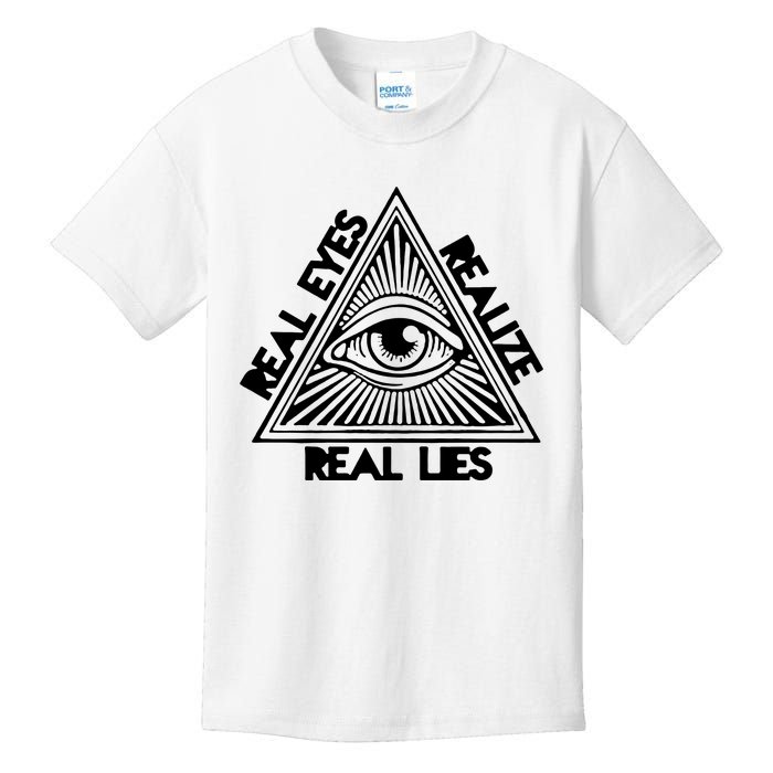 Real Eyes Realize Real Lies Truth Kids T-Shirt