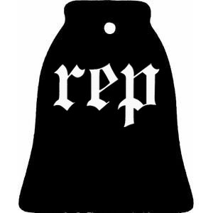 Rep Expression Ceramic Bell Ornament