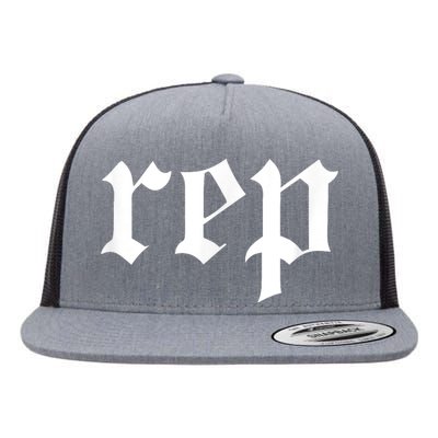 Rep Expression Flat Bill Trucker Hat